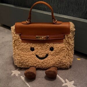 Brown Fuzzy Mini Bag jellykin jellykelly